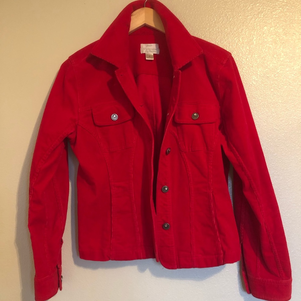 Christopher & Banks Size 8 Red Jacket
